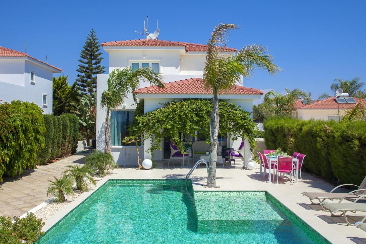 Ayia Thekla Seafront Villa Lavender Ajía Nápa Kültér fotó