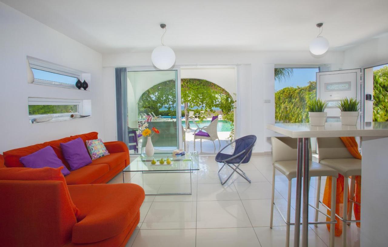Ayia Thekla Seafront Villa Lavender Ajía Nápa Kültér fotó